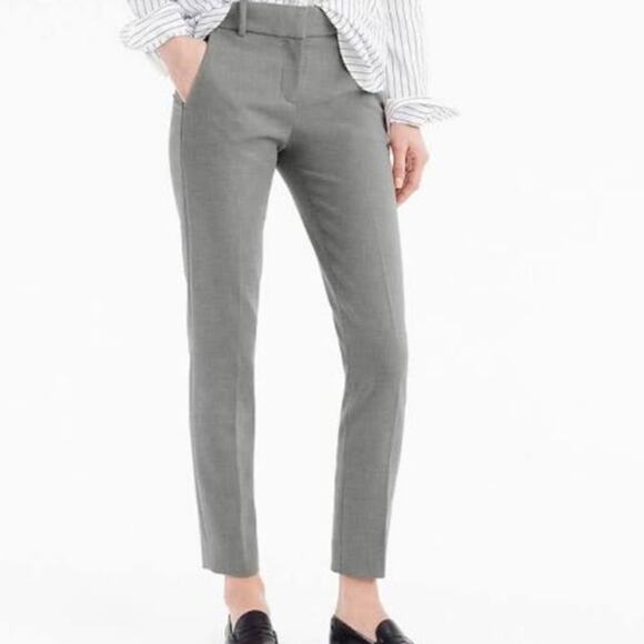 J Crew 365 Cameron ankle pants trouser women’s size 2 tall gray comfort career - Picture 1 of 6